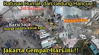 Download lagu JAKARTA GEMPAR 28-12-2025! BARU SAJA BAK TORNADO SAPU KOTA JAKARTA HARI INI, HUJAN BADAI JAKARTA mp3