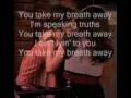 Take My Breath Away Elliott Yamin Lyrics On Screen