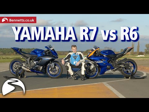 Yamaha R7 vs R6 | Head-to-head on track