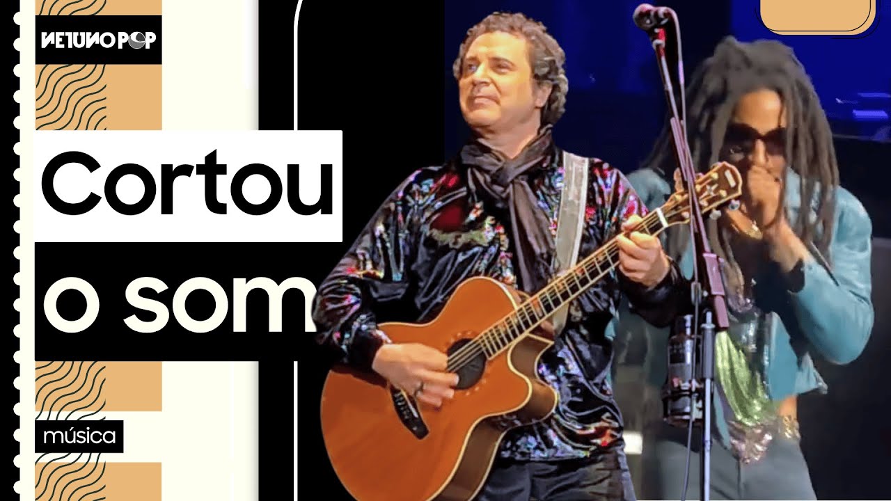 Frejat tem som cortado em show de abertura de Lenny Kravitz e se pronuncia: “Desrespeito”