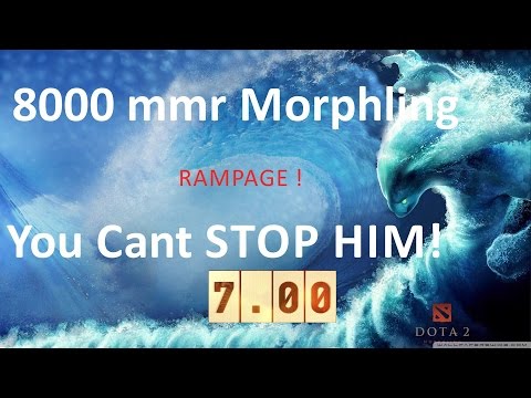 Morphling 7.0 - ( RAMPAGE ) You Cant Stop him !!! [ 8000 mmr Ranked dota 2 gameplay ]