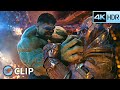 Hulk Vs Thanos Spaceship Fight Scene Avengers Infinity War 2018 IMAX 4K HDR Movie Clip