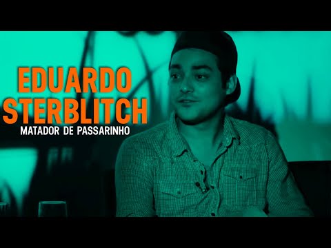 Eduardo Sterblich com Rogerio Skylab no programa Matador de Passarinho