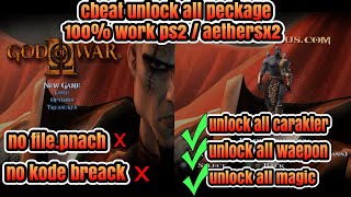 Download lagu cheat unlock god of war2 / aethersx2,ps2 mp3
