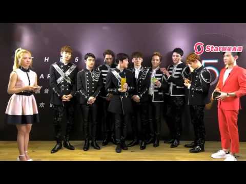 170408 EXO Interview 5th V-Chart Awards backstage Full