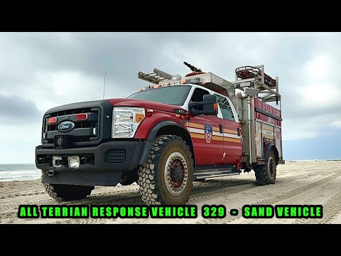 🌟 FLEET FRIDAY 🌟 FDNY ALL TERRAIN RESPONSE VEHICLE 329 ~ SAND VEHICLE