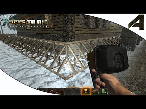 7 Days to Die Alpha 10.4 Gameplay - Part 41 - "Finishing The Ski Lodge"
