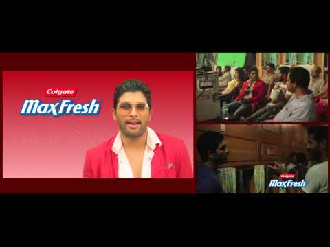 Colgate Maxfresh   Making of the TVC   Allu Arjun 60 sec English