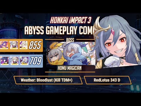 Herrscher of Sentience destroys entire Homu family | Honkai EX Abyss Homu Magician | Redlotus 343D