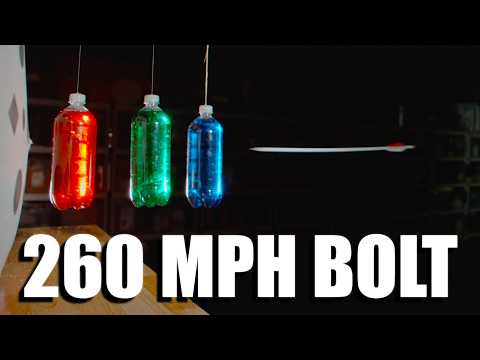 Crossbow vs Triple Pendulum in Slow Motion - The Slow Mo Guys