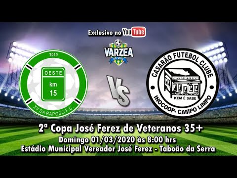 XV da Raposo FC  x  Casarão FC - Copa José Ferez de Veteranos 2020 (35+)