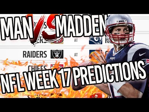 Predicting Every NFL Week 17 Winner...TIED GOING INTO THE LAST WEEK | Man Vs Madden 2017