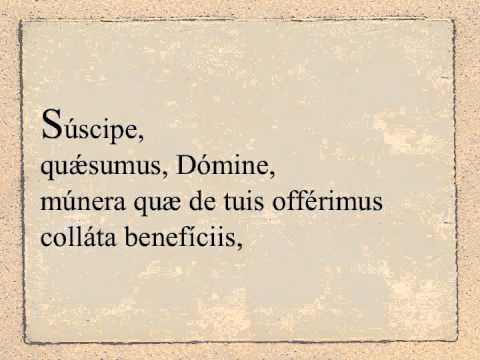 Feriæ II & V Adventus - Oratio super oblata