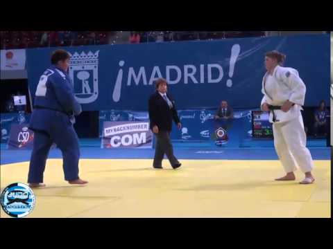 European Judo Open Men & Women Madrid 2014 Final o78kg SLUTSKAYA Maryna (BLR) - MA Sisi (CHN)