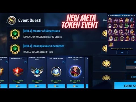 NEW META TOKEN EVENT REVIEW - 4* ARTIFACT SELECTOR IS A MUST ? P CARD OR CTP ? | Marvel Future Fight