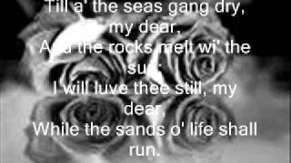 Love Poem:A Red,Red Rose By Robert Burns