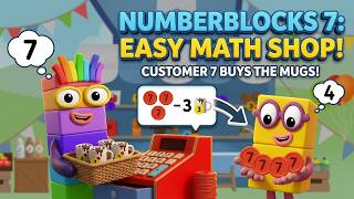 Numberblocks World | Meet Number 7 | Play Shop & Count Money | Fun Math for Kids