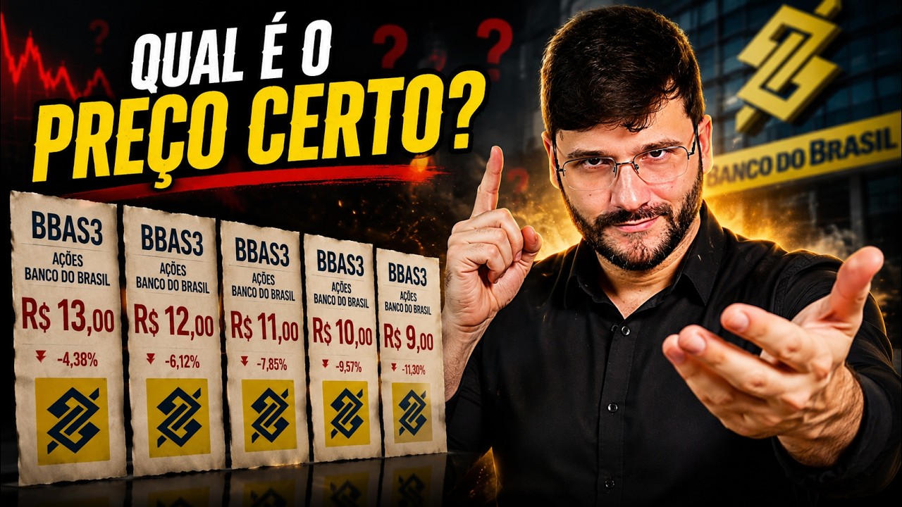 💲Ações do Banco do Brasil: afinal, qual será o PREÇO da queda das ações BBAS3?