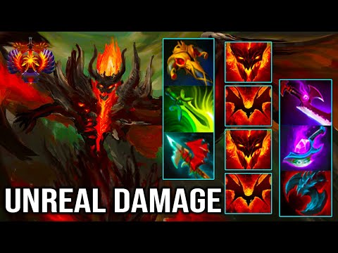 [ Shadow Fiend ] UNREAL DAMAGE - BRUTAL PHYSICAL DAMAGE - INTENSE FIGHT - DOTA 2 GAMEPLAY