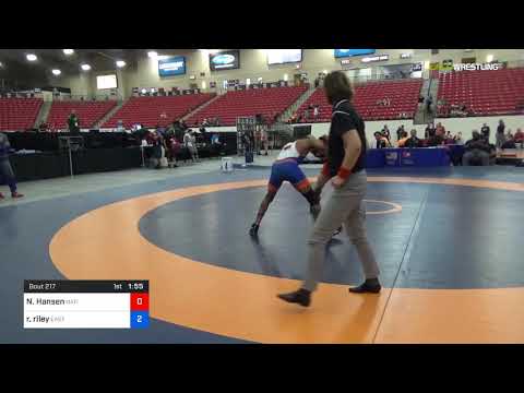 2018 Marine Corps US Open/Masters A Freestyle 62 RR Rnd 3 - Nate Hansen (Nati) Vs. Rashad Riley (E