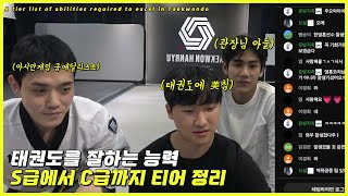 태권도를 잘하는 능력(?) 티어 리스트