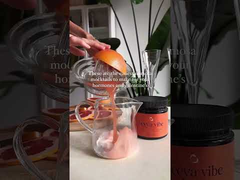 GRAPEFRUIT MIMOSA MOCKTAILS. Hormone-friendly eats. #shorts