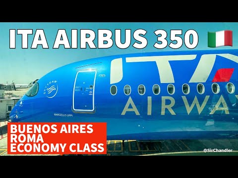 ITA AIRBUS 350 (EX ALITALIA 🤌) BUENOS AIRES 🇦🇷  - ROMA 🇮🇹 - ECONOMY CLASS