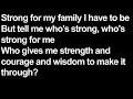 Because of you Tamia on screen lyrics