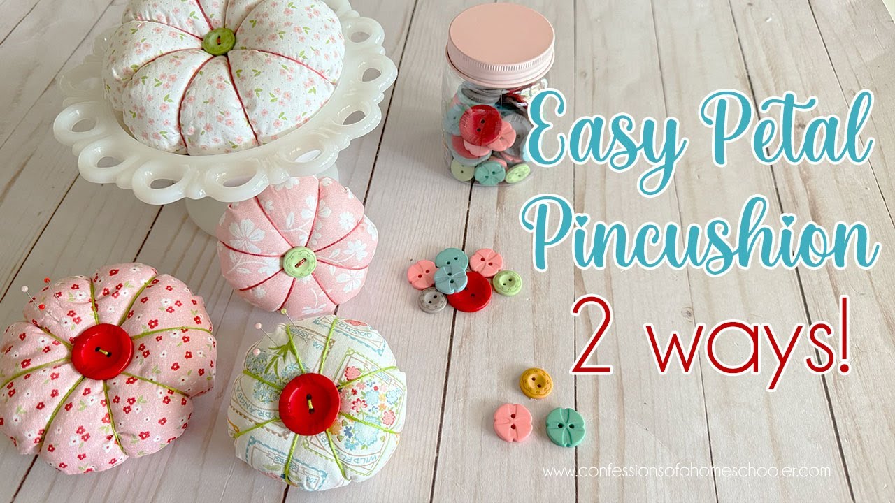How to Make a Petal & Tomato Pincushion! (Easy Sewing!)