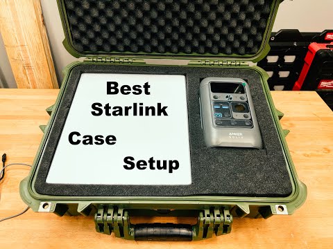 Best Waterproof Starlink case setup | Complete mobile high speed internet | Apache 4800 #anker