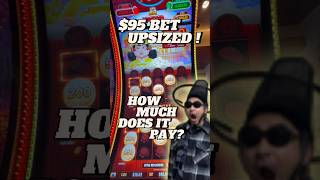 INSANE UPSIZE BONUS on $95 High Limit π₯ Flaming Pots Slot Machine #shorts #casino #slot #jackpot