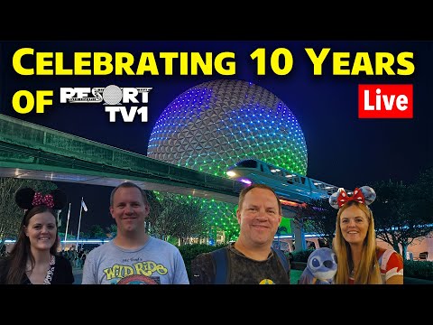 🔴Live: Celebrating 10 Years of ResortTV1 (2015-2025) at Epcot - Walt Disney World Live Stream