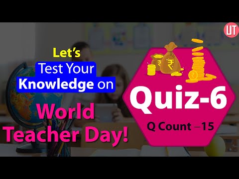 Quiz with Prizes | World Teachers' Day | Quiz Competition | UNESCO | Education Day