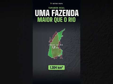 A maior fazenda do Brasil é maior que a cidade do Rio