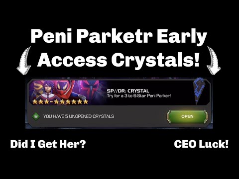 Peni Parker Early Access Cavalier Crystals! CEO 10000%!!!!!! - Marvel Contest of Champions