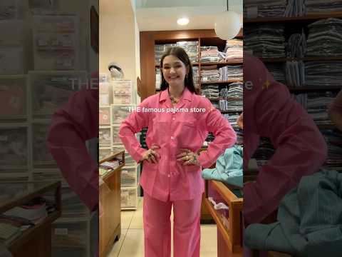 The famous pajama store in Rome ✨ #romeshopping #italyshopping #schostal #harrystyles #pajamas #rome