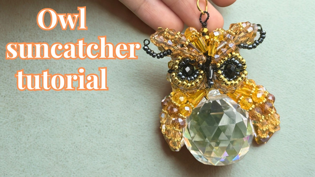 How to Make a Beaded Owl Suncatcher 🦉