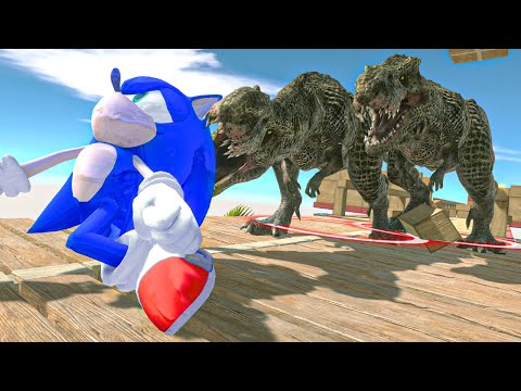 Super Sonic vs Extreme Death Runs in Animal Revolt Battle Simulator
