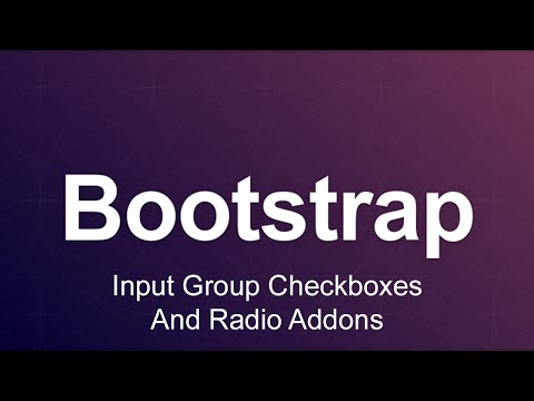 Bootstrap 3 Tutorial 28 Input Group Checkboxes And Radio Addons