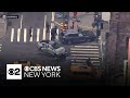 Police chase of suspect in stolen car ends with crash in Manhattan