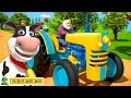 Learn Farm Animals With Wheels On The Tractor More Vehicle Rhymes Songs For Kids