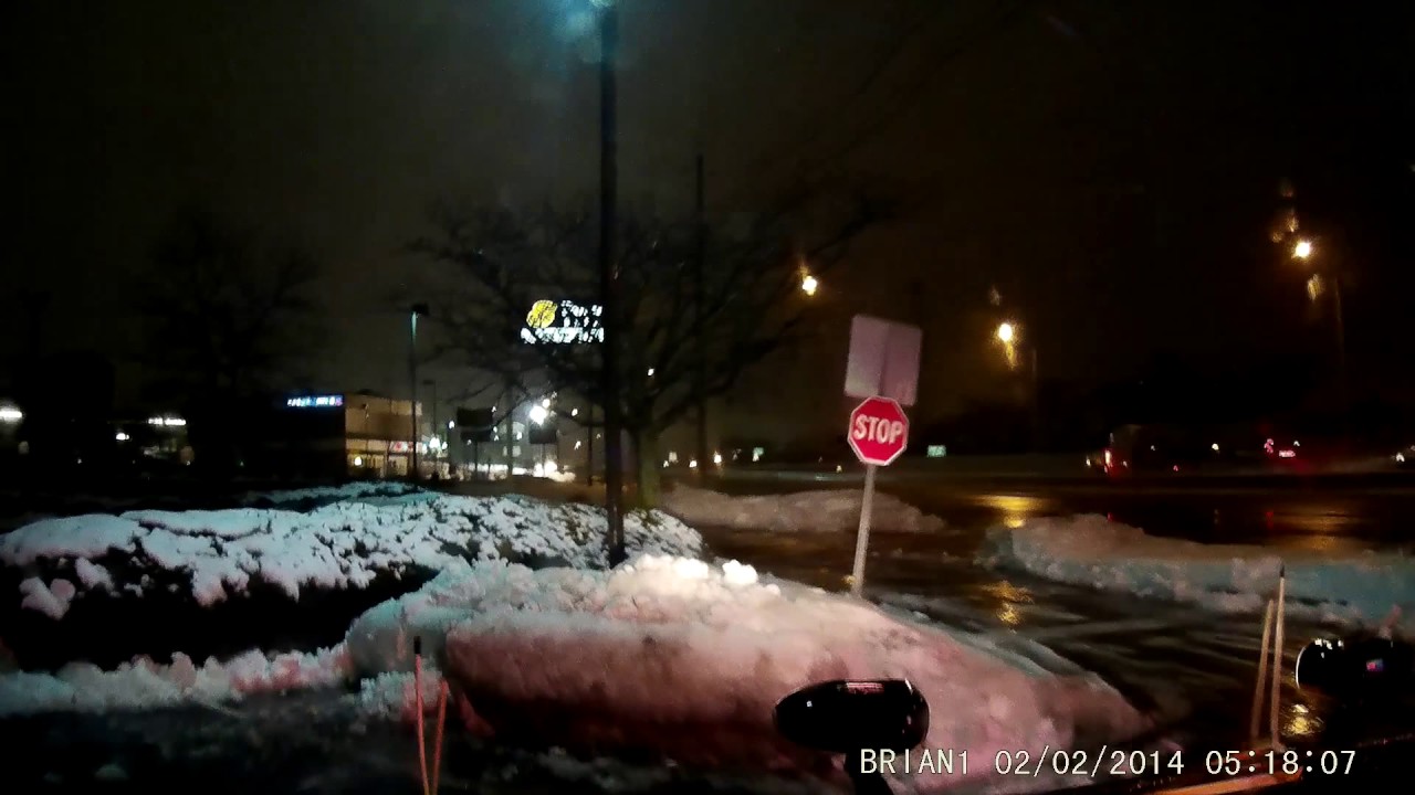 Plowing the slop (snow) at Panera Bread on Route 1 In Edison NJ 08820