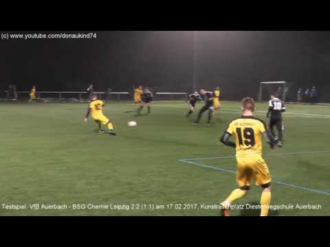 VfB Auerbach - BSG Chemie Leipzig 2:2 (1:1), Testspiel am 17.02.2017