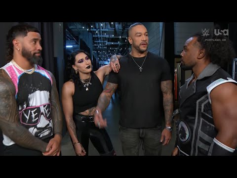 Damian Priest,Rhea Ripley,Jey Uso, And Xavier Woods Backstage Segment - Wwe Raw 9/16/24