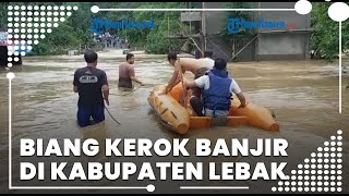 Banjir Luapan Sungai Cikeyeup Terjang 3 Kampung di Kab Lebak, Tambang Pasir Diduga Jadi Biang Kerok