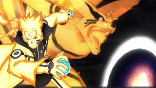 【4K・FHD】Naruto Uzumaki (Kurama Mode) VS  Obito & Madara (Six Paths)