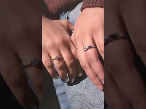 Zevrr sterling-silver silver couple ring, adjustable