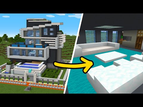 WiederDude - Minecraft: How to Build The Safest Modern House - Interior Tutorial