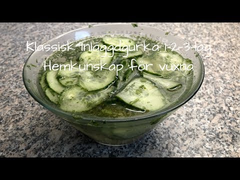 Klassisk inlaggd pressgurka 1-2-3-lag