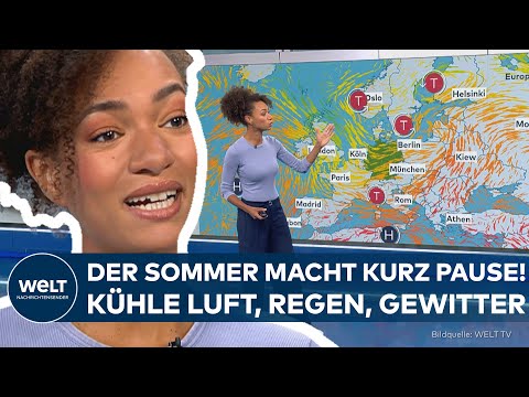 WETTER IN DEUTSCHLAND: Sommer im Sturzflug! – Jetzt kommt die Unwetterwelle aus Nordwesten